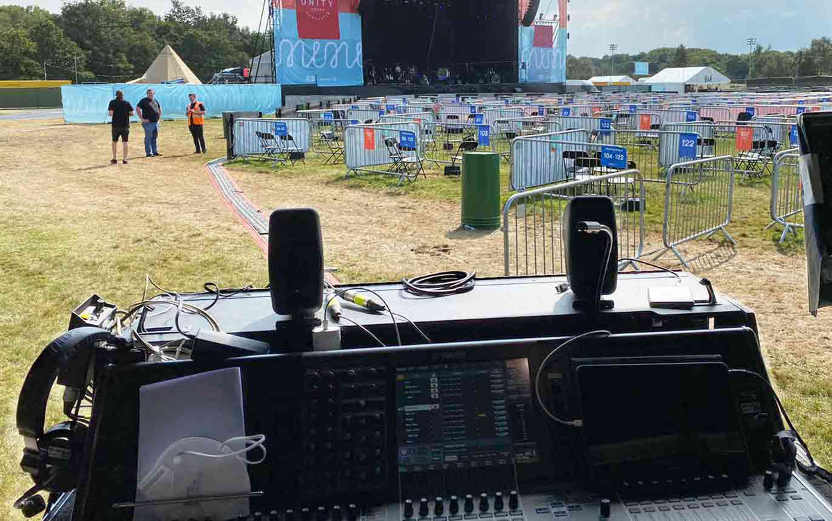 iLoud Micro Monitors at Newcastle Social Distancing Concert