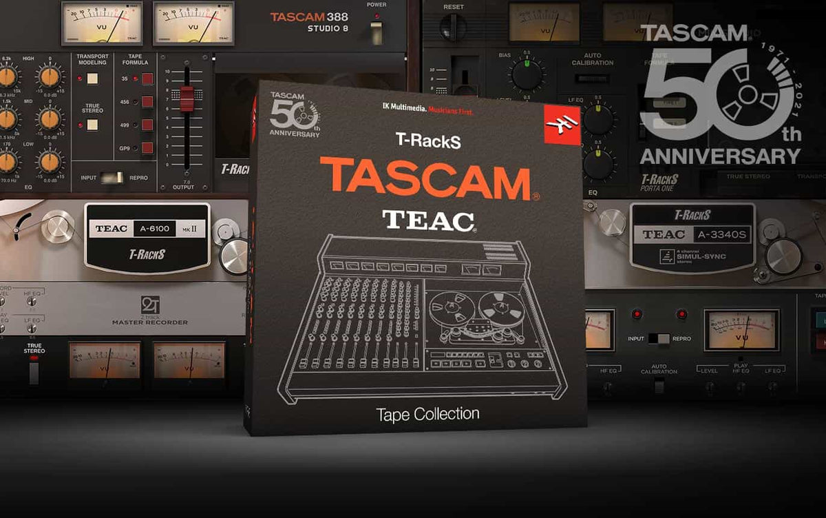 IK Multimedia Announces the T-RackS TASCAM Tape Collection