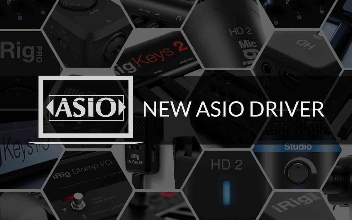 New custom ASIO drivers ensure superior iRig performance