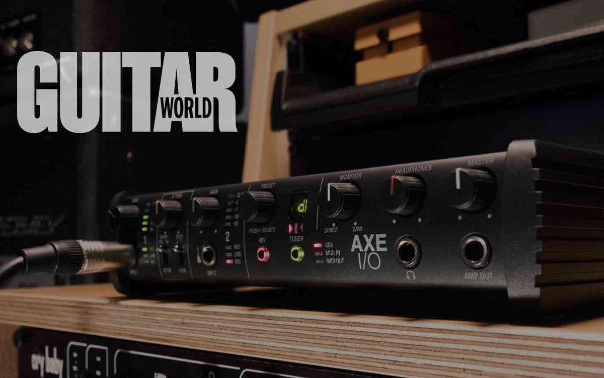 Guitar World rates AXE I/O the Best Guitar Interface of 2020