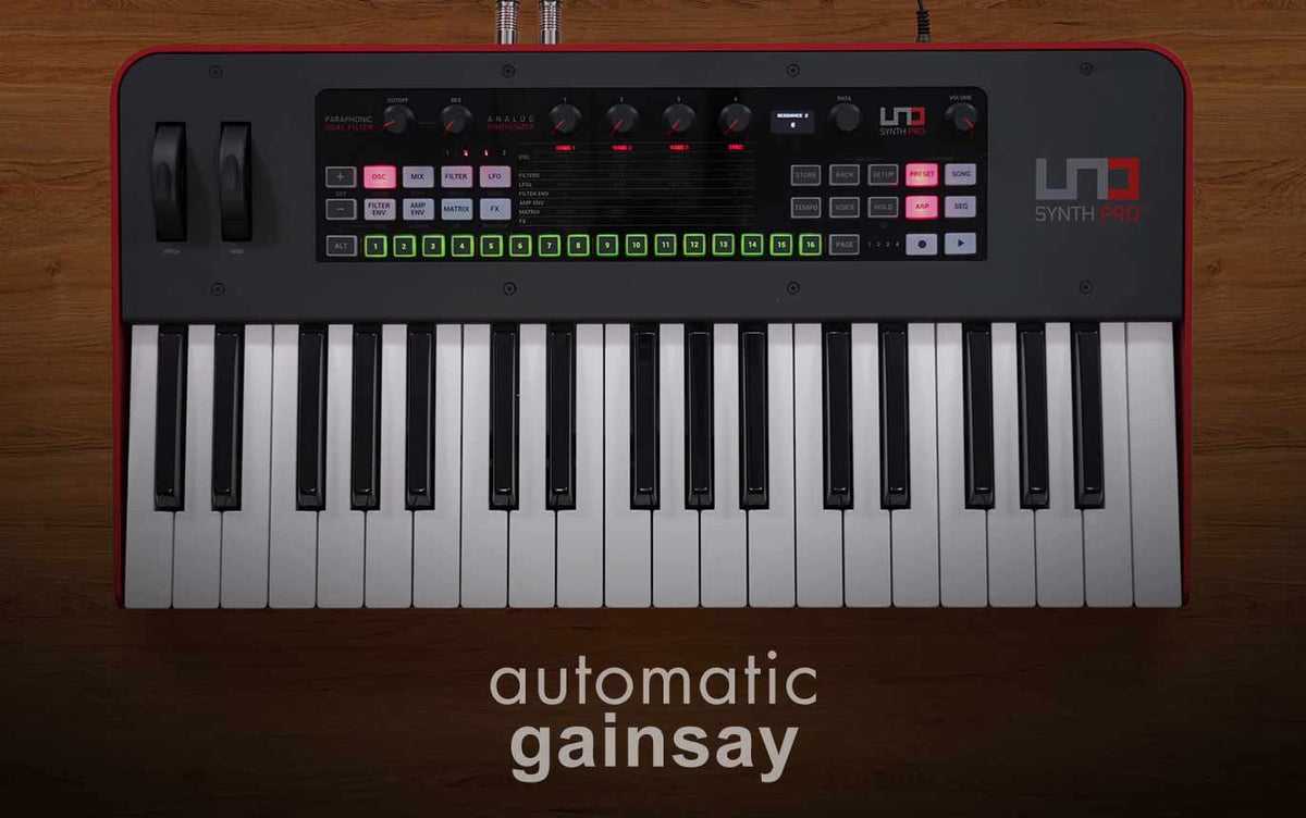 Automatic Gainsay on UNO Synth Pro