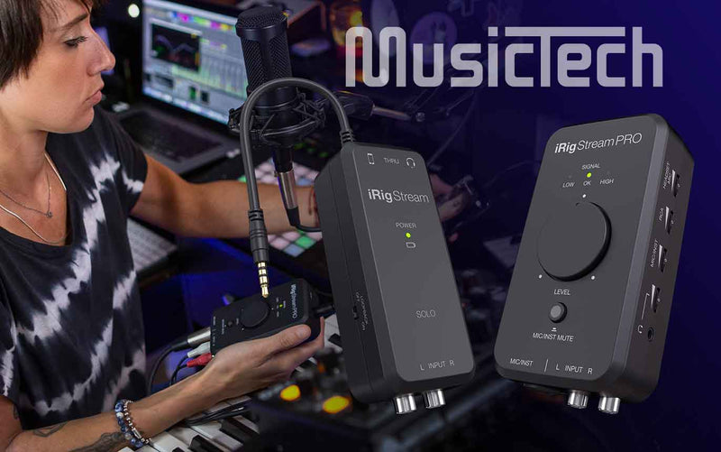 MusicTech on iRig Stream Solo and Pro