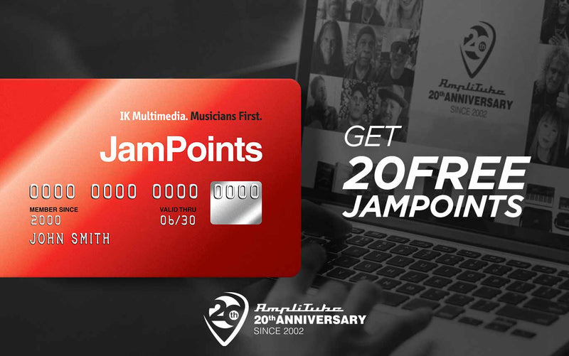 20 FREE JamPoints to Celebrate AmpliTube