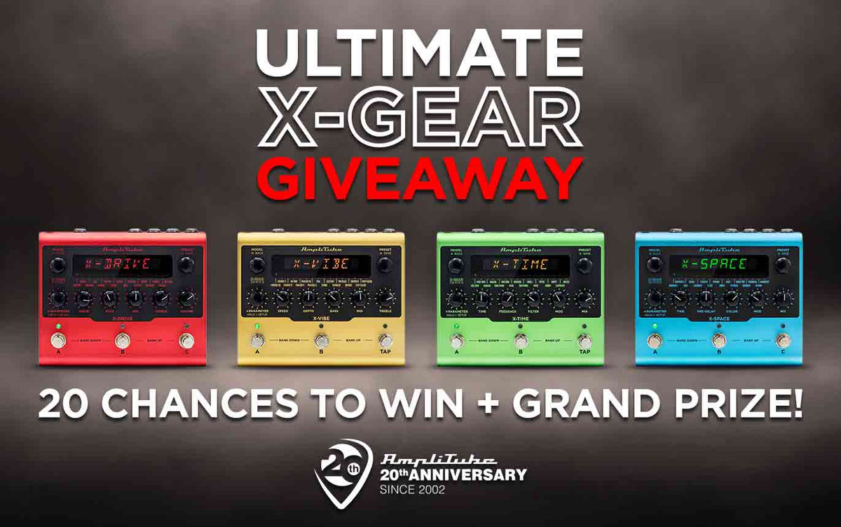 omo AmpliTube 20th Anniversary X-GEAR Giveaway