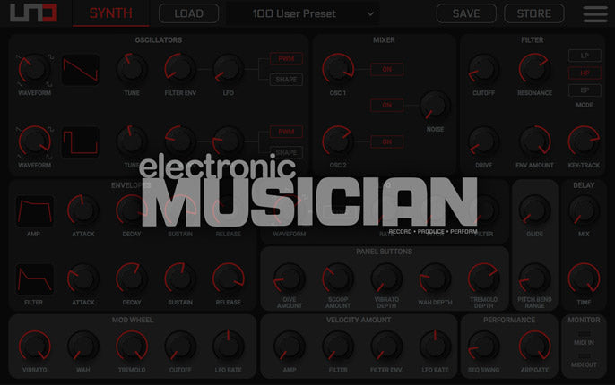 Electronic Musician UNO Synth Editor Review