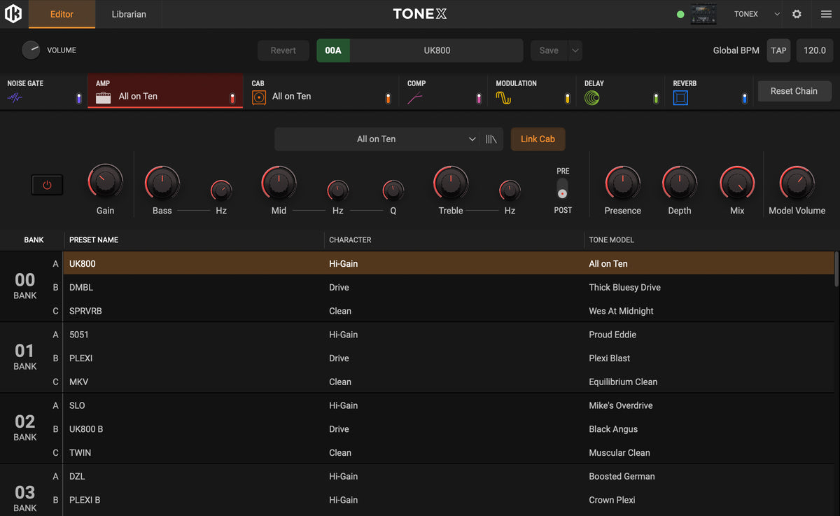 TONEX Editor