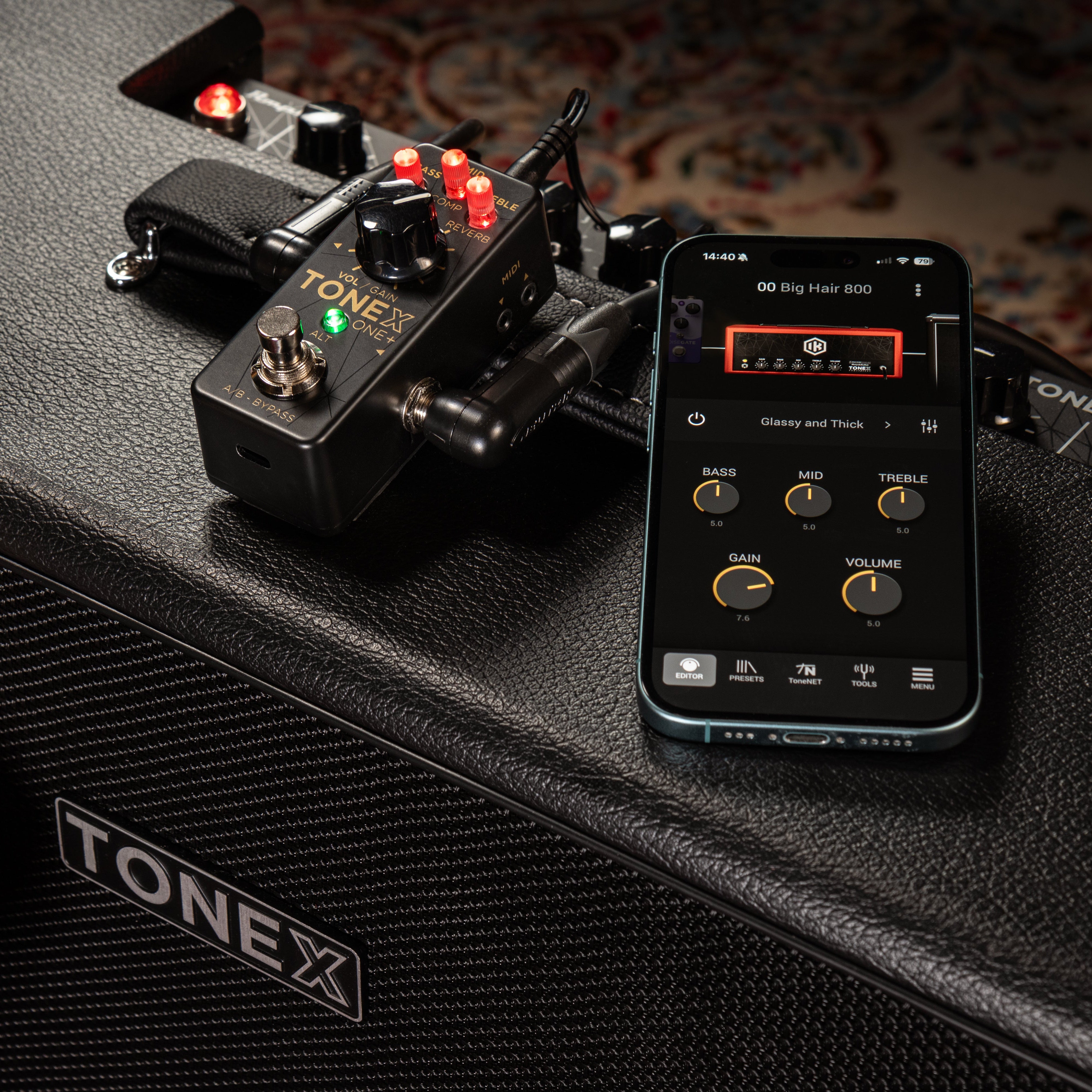 TONEX ONE+ | AI Amp & Effects Pedal with Bluetooth