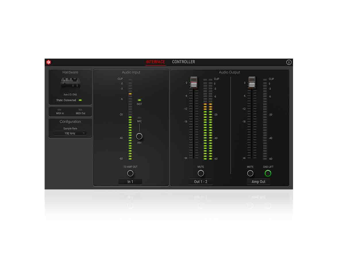 AXE I/O ONE Control Panel