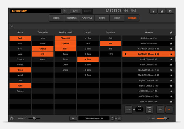 MODO DRUM Kits and Grooves