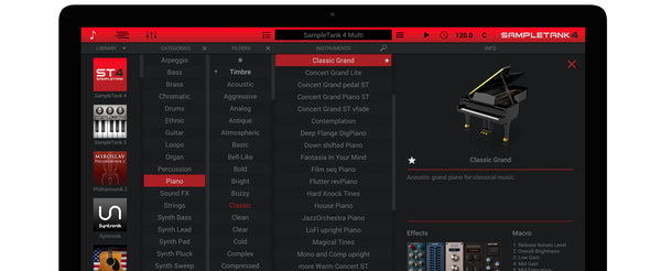 SampleTank 4 interface on Mac
