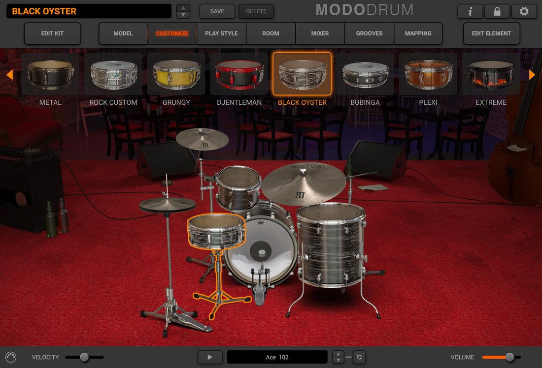 MODO DRUM Kit - Black Oyster