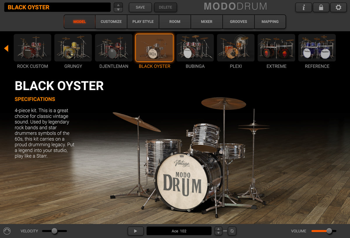 MODO DRUM Kit - Black Oyster
