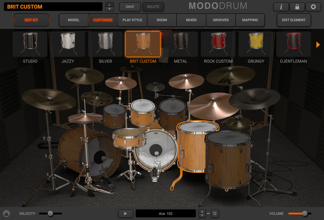 MODO DRUM Kit - Brit Custom