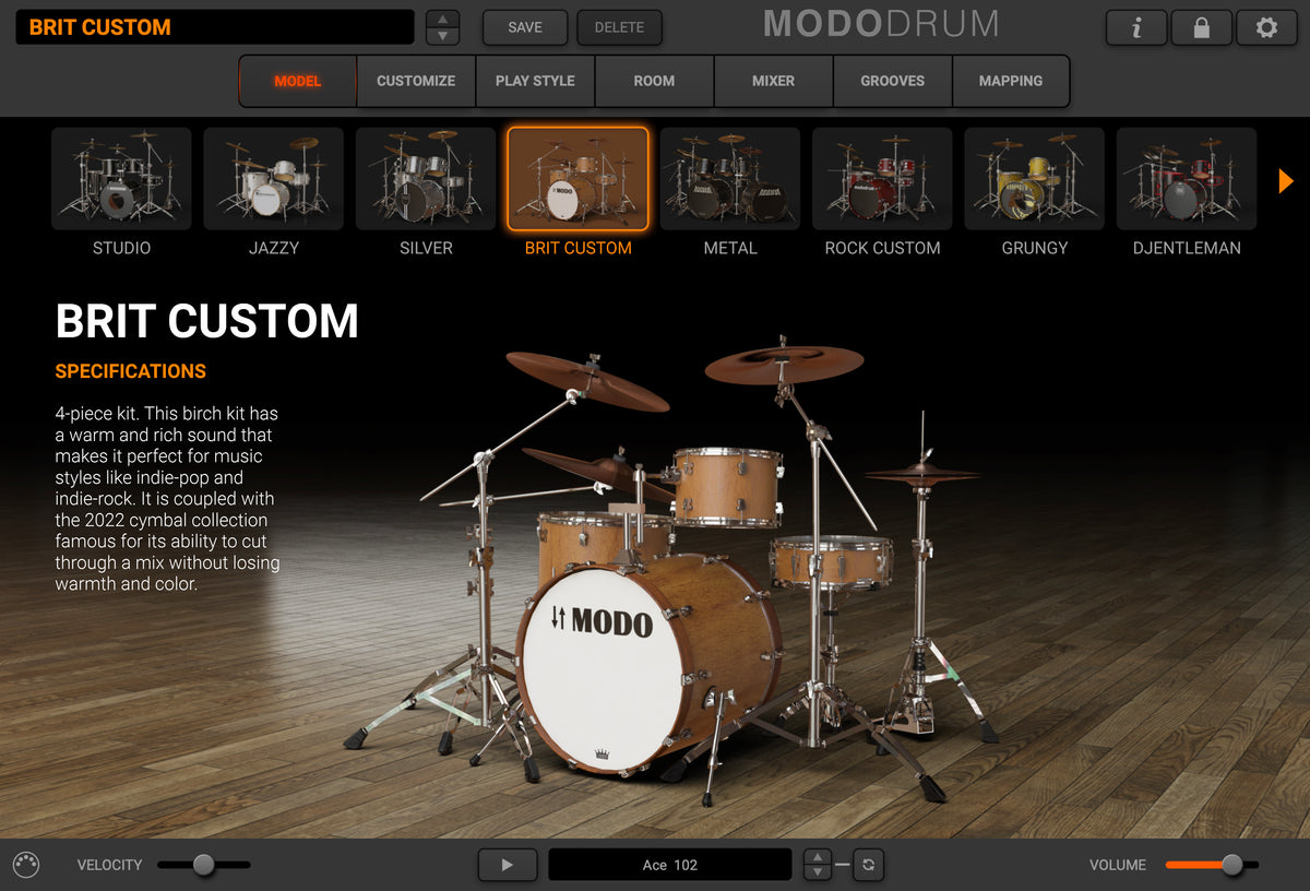 MODO DRUM Kit - Brit Custom