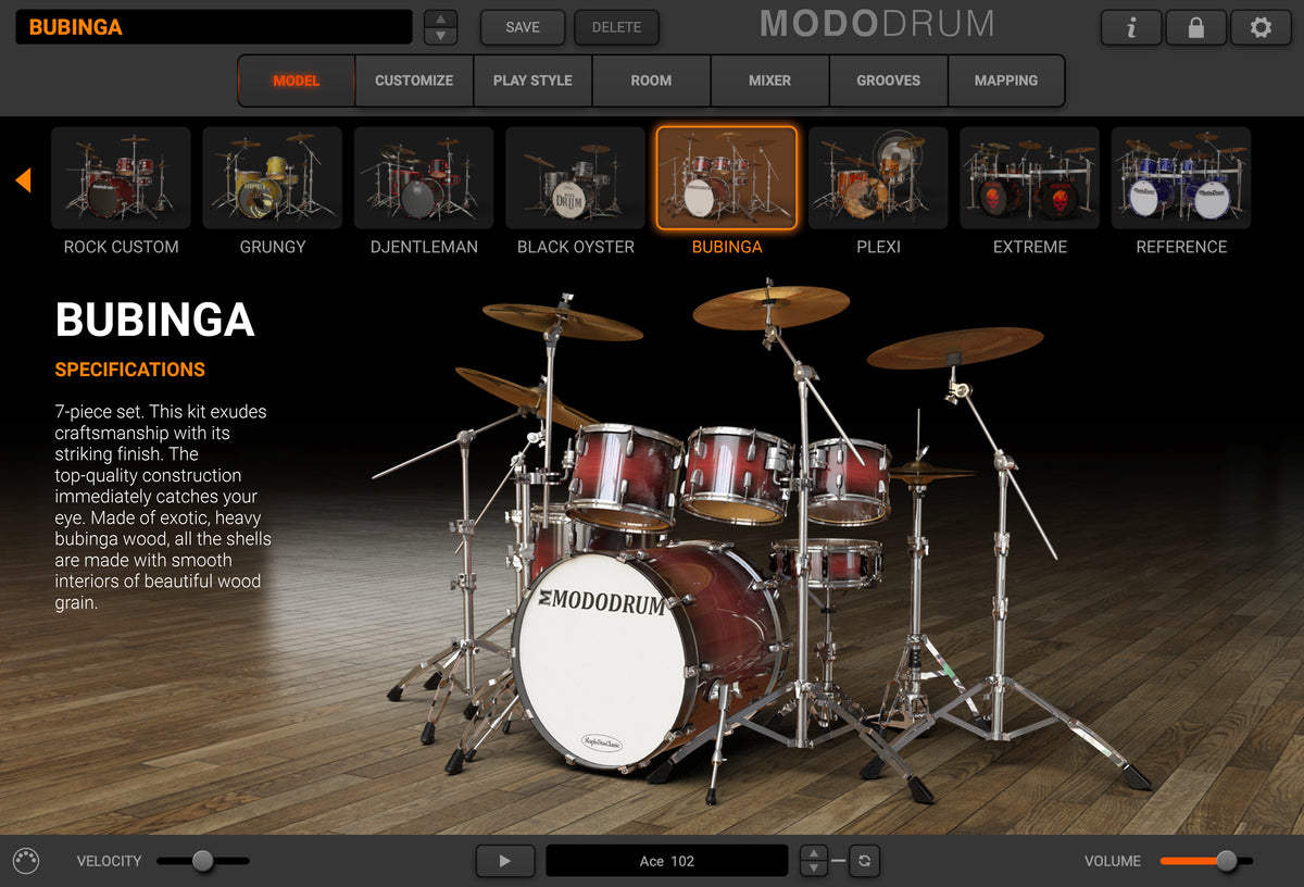 MODO DRUM Kit - Bubinga