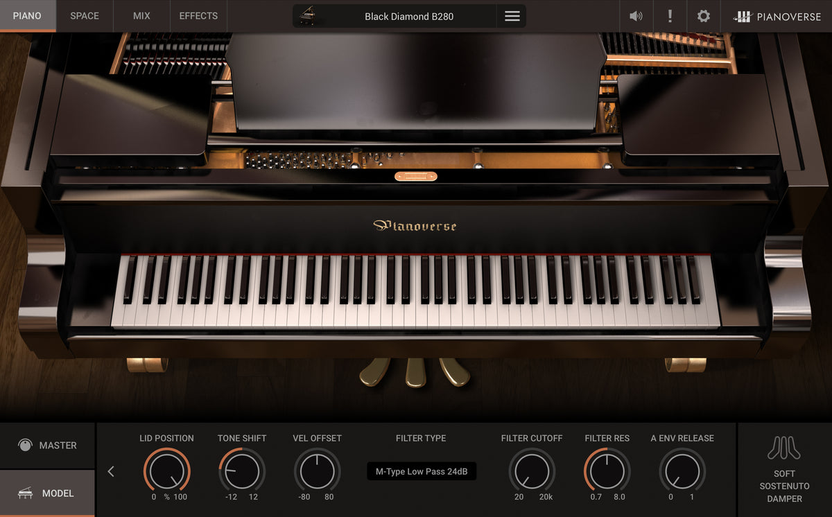 Pianoverse - Black Diamond B280