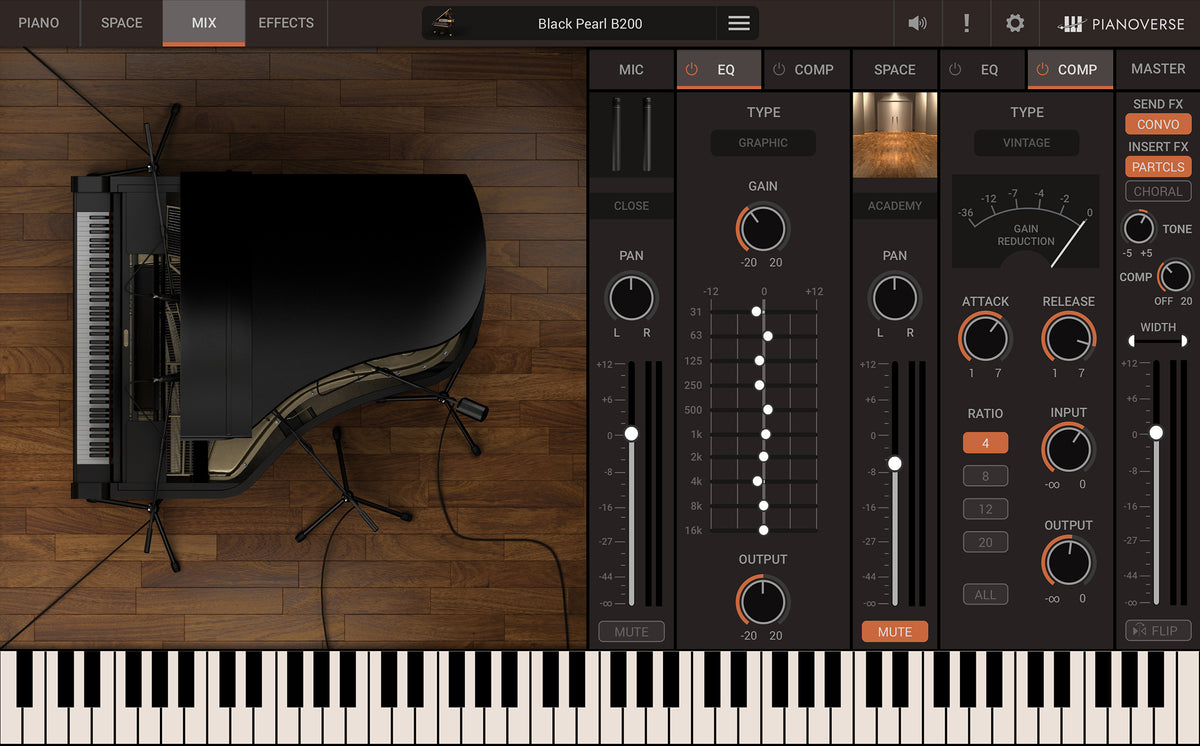Pianoverse - Black Pearl B200