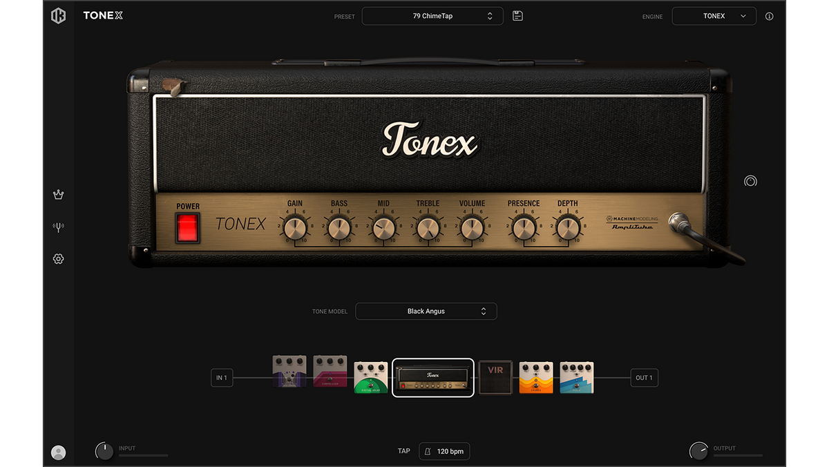 TONEX 2.1 Player 操作介面