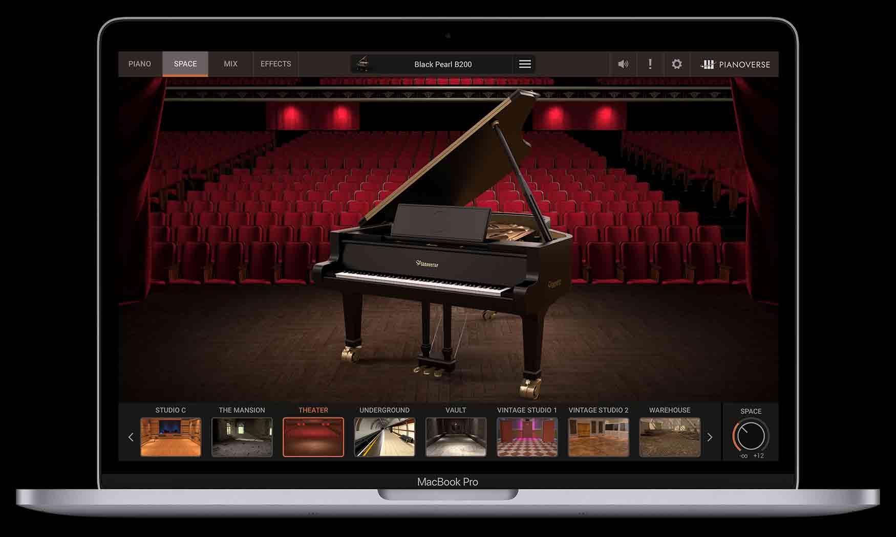 Macbook with Pianoverse GUI