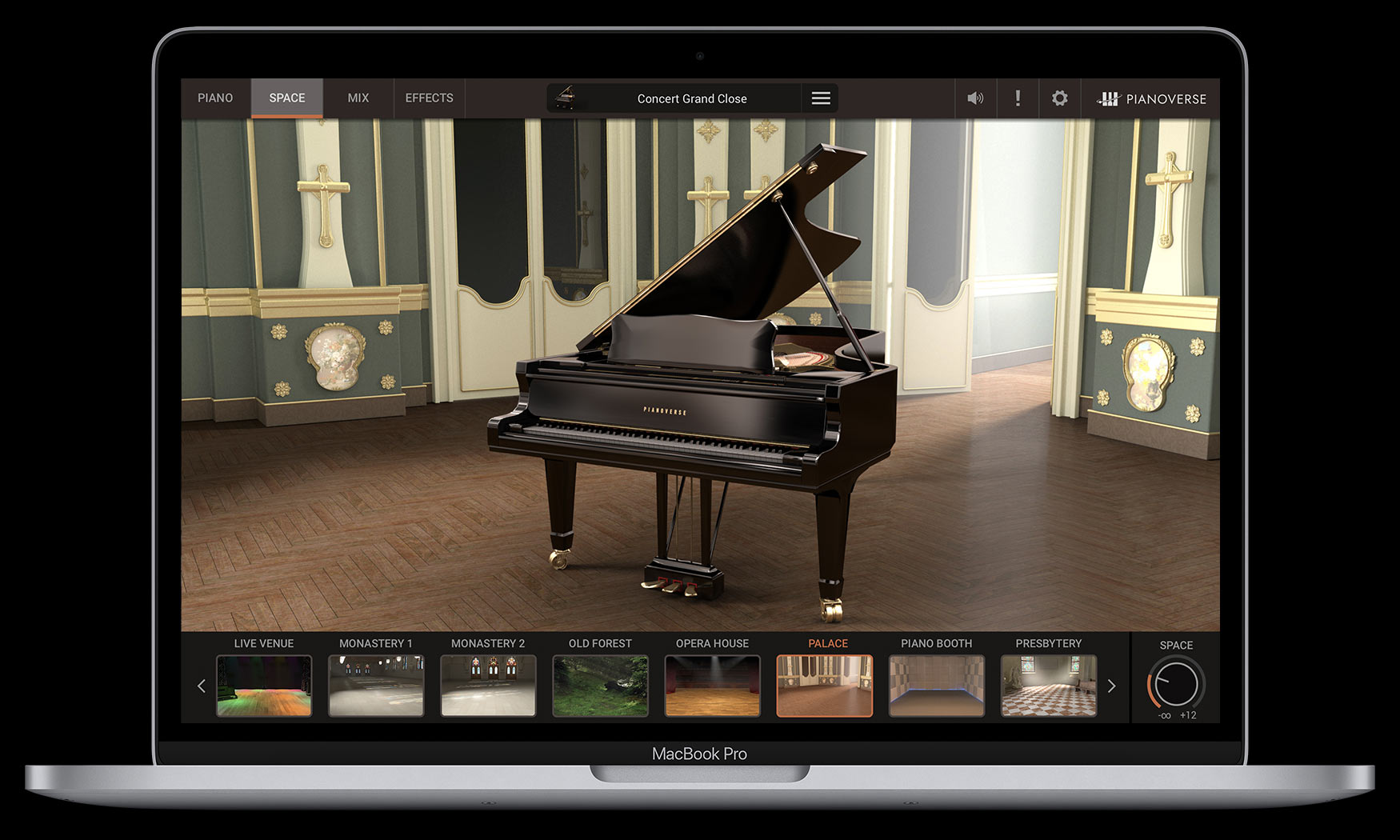 Macbook with Pianoverse GUI